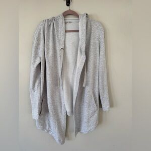Athleta Light Gray Women's Hooded Cardigan
